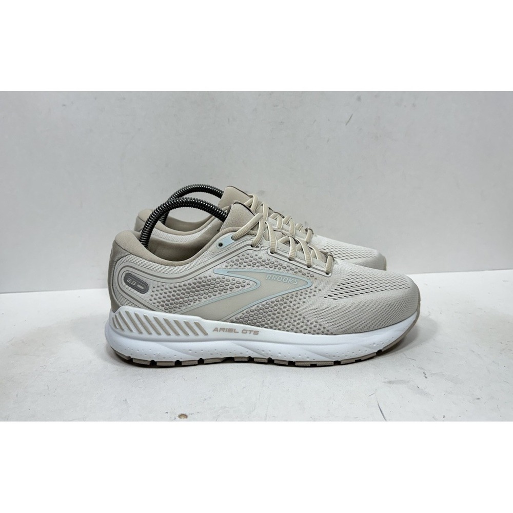 Brooks‎ Ariel 23 GTS Shoes Womens Sz 9 Wide Beige Running Sneakers 1203901D227